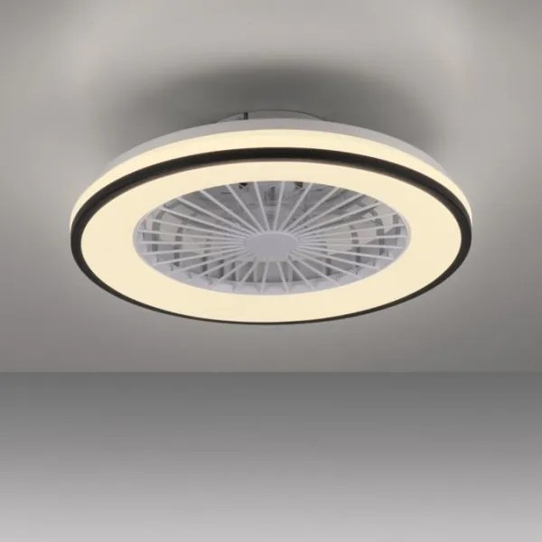 JUST LIGHT. 14447-18 - LED RGBW stmievateľný stropný ventilátor LENO LED/44W/230