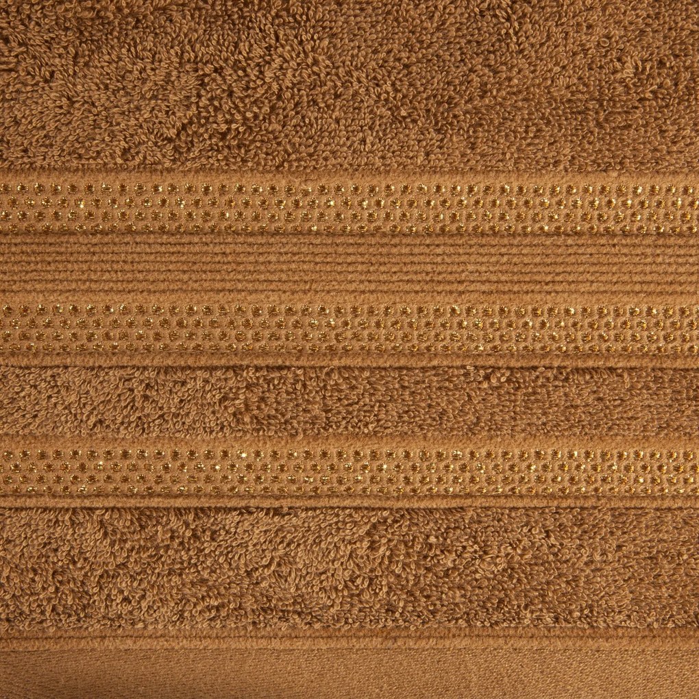 BAVLNENÝ UTERÁK JUDY SADA 3KS 70X140 CM HNEDÁ