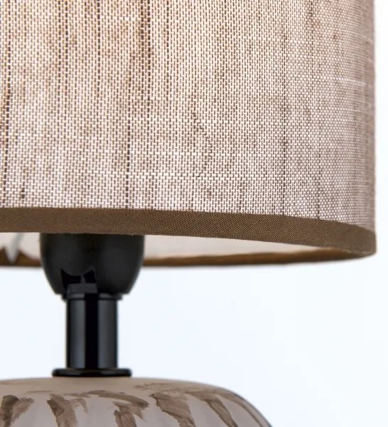 Orion LA 4-1224/1 - Stolná lampa PINIA 1xE14/25W/230V keramika béžová/šedá