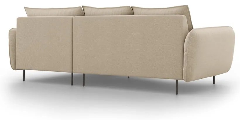 Béžová rohová pohovka Cosmopolitan Design Vienna, pravý roh