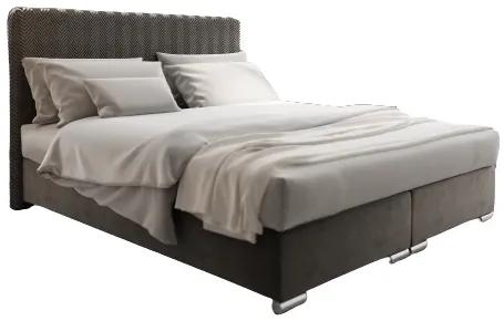 Manželská posteľ 180 cm Penarth (tmavosivá) (s roštom, matracom a úl. priestorom). Vlastná spoľahlivá doprava až k Vám domov. 1026058