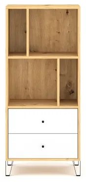 Komoda SULA dub artisan/biela