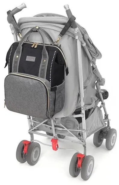 BABY ONO Taška/Batoh na kočík OSLO STYLE Čierna