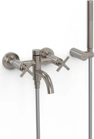Vaňová batéria TRES Montblanc so sprchovacím setom 150 mm nerez 28317601AC