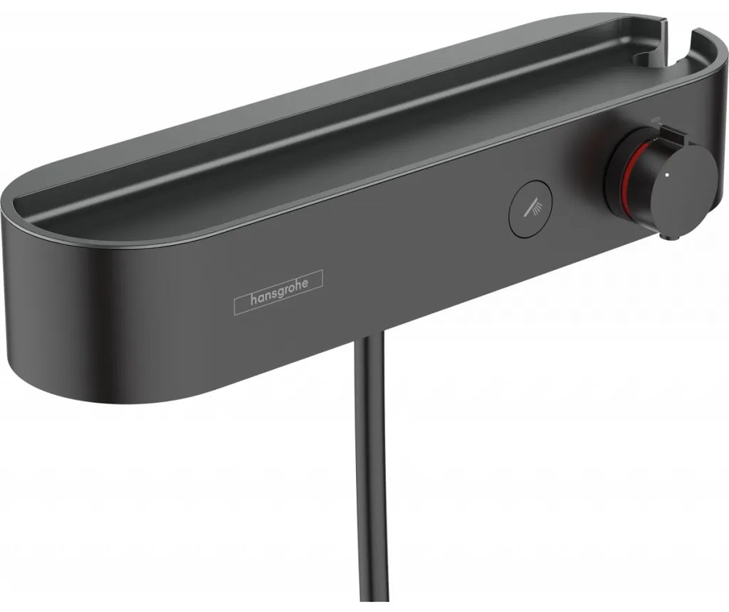 Hansgrohe ShowerTablet Select – Termostatická sprchová batéria 400 na stenu, čierna matná 24360670
