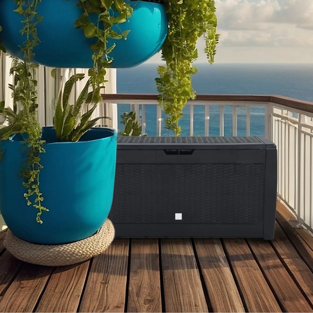 Odkladací box RATO, 310l, 119x48x60cm, antracitová Prosperplast