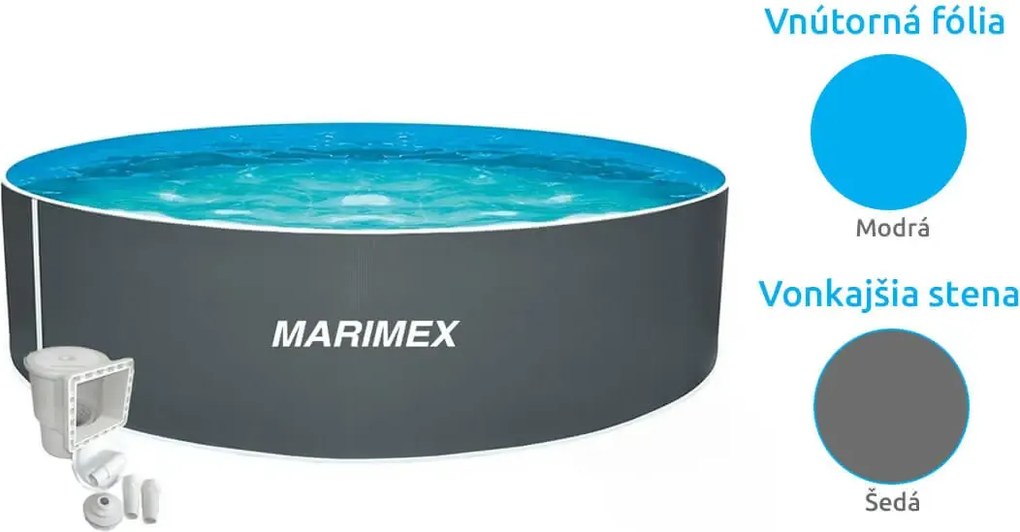 Marimex | Bazén Marimex Orlando 3,66x0,91 m s príslušenstvom - motív šedý | 10340217