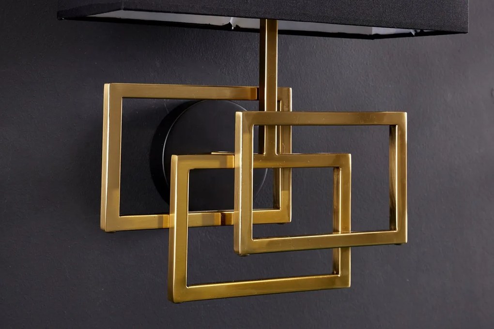 Dizajnová nástenná lampa Calanthe zlatá