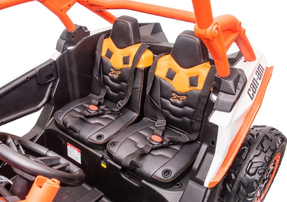 LEAN CARS Elektrická bugina na batérie Can-am RS DK-CA001 oranžová 4x4