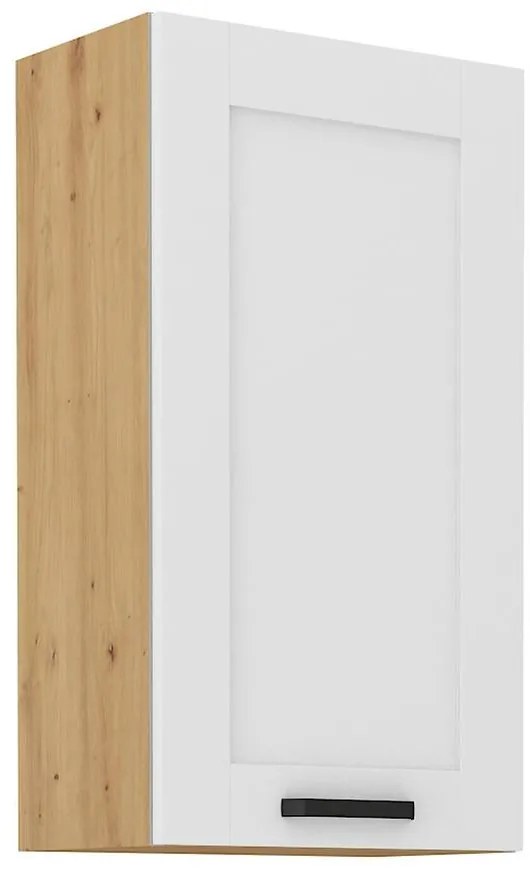 Kuchynská skrinka LUNA biely mat/artisan 50g-90 1f