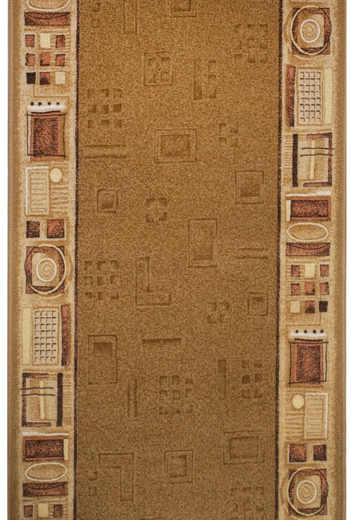 Koberce Breno Behúň JENA 35, šíře role 67 cm, hnedá, viacfarebná