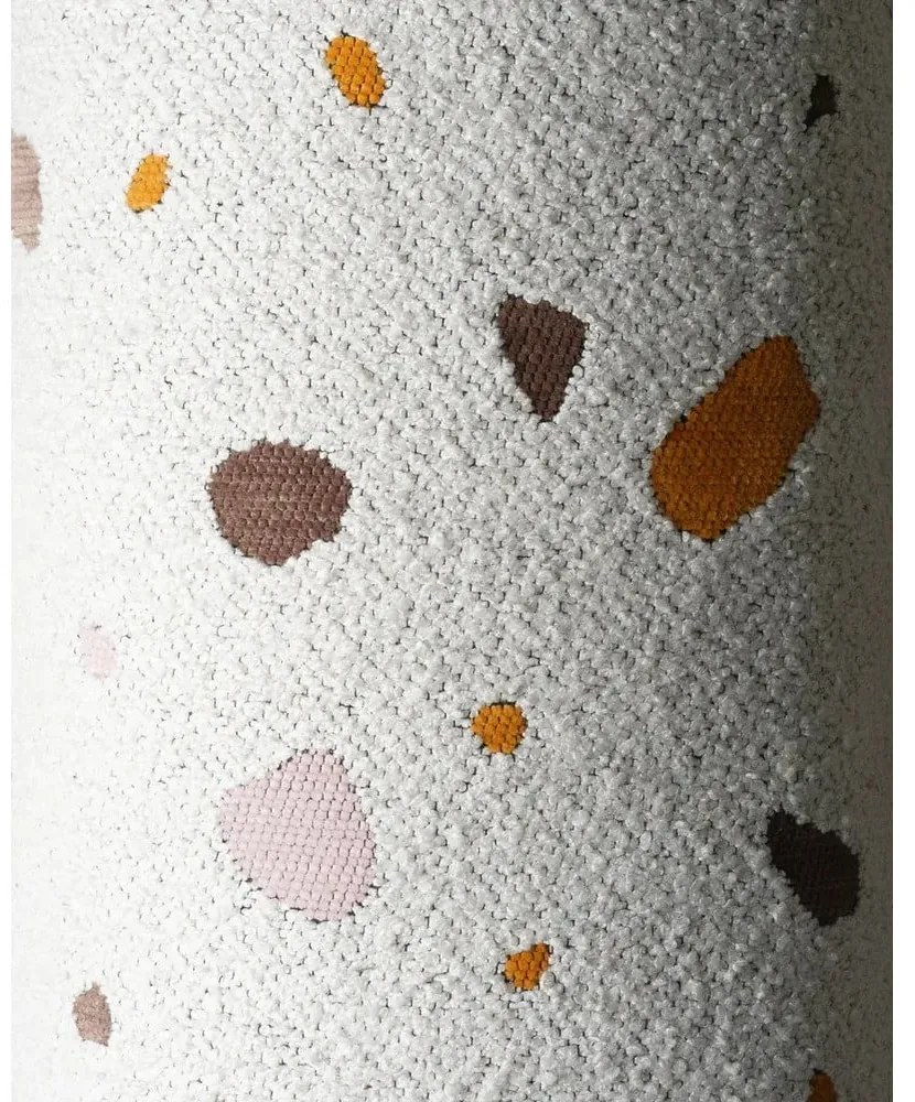 Biely detský sedací vak z textílie buklé/ženilkový Terrazzo Chair – Wigiwama