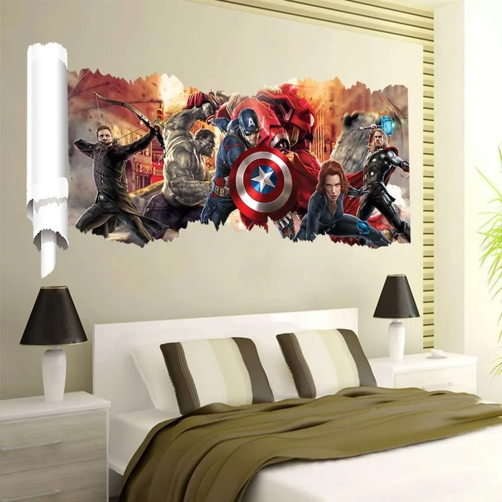 Veselá Stena Samolepka tím Avengers