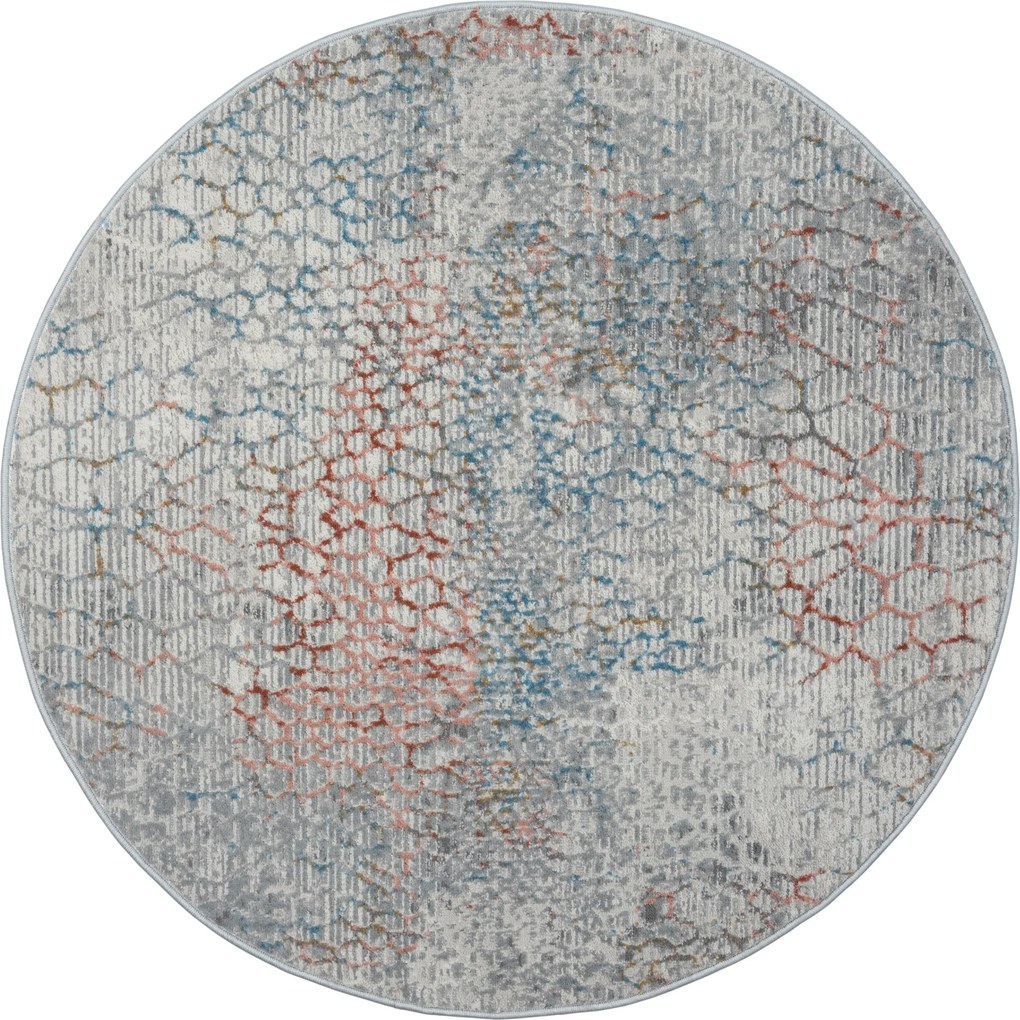 Kusový koberec My Roots CA60086 Hellgrau kruh, 120x120 (priemer) kruh, šedá, chodba / predsieň, My Flair