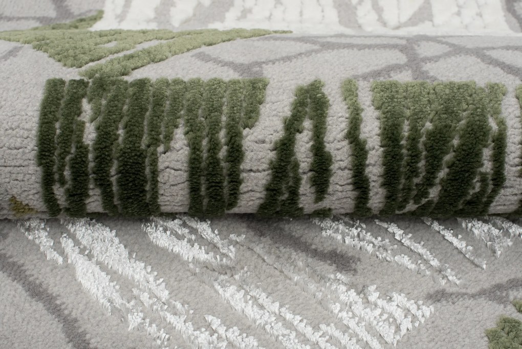 TA Koberec E464A SVETLO SIVÁ/TMAVOZELENÁ ASTHANE Rozmer: 300x400 cm