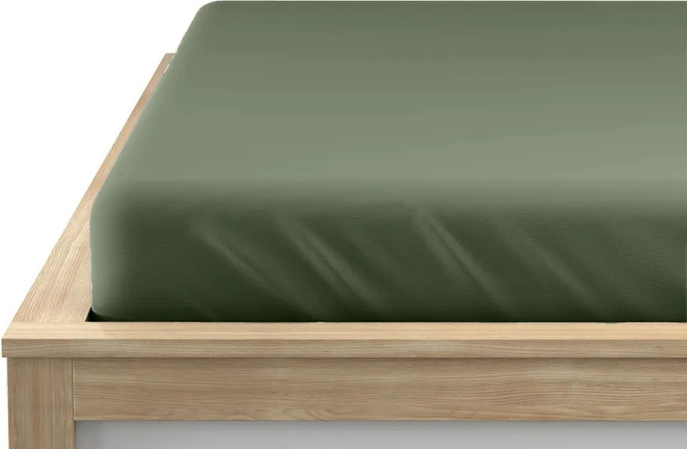Jersey plachta EXCLUSIVE tmavozelená 160x200 cm, 100% bavlna