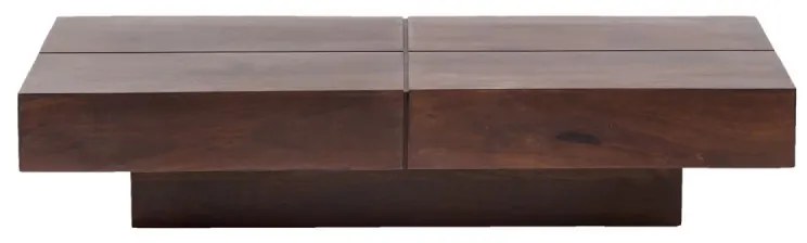 furniture-nabytek.cz - Masívny konferenčný stolík Amberley z akáciového dreva, lakovaný, hnedý – 140×70 cm