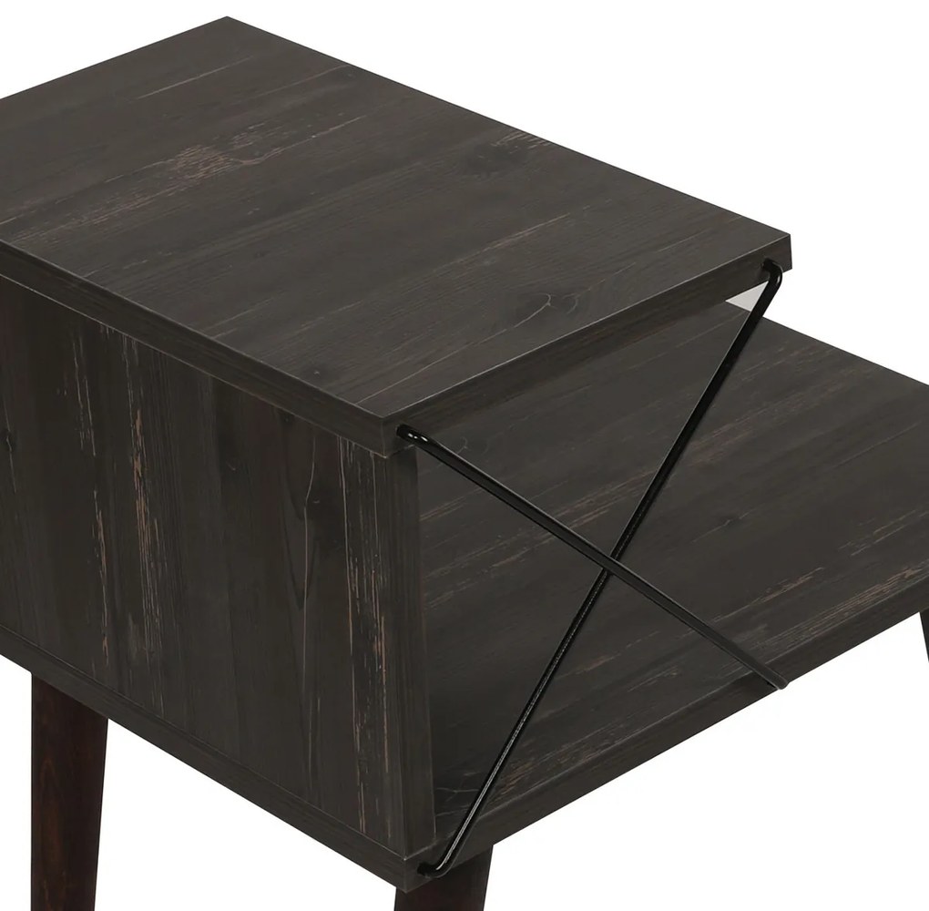 Nočný stolík Cross Dark Brown
