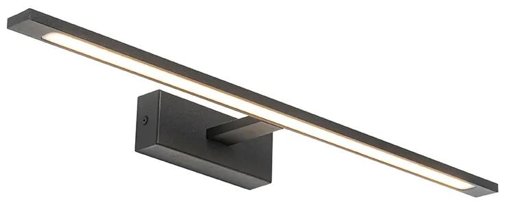 Nástenné svietidlo čierne 62 cm vrátane LED IP44 - Jerre