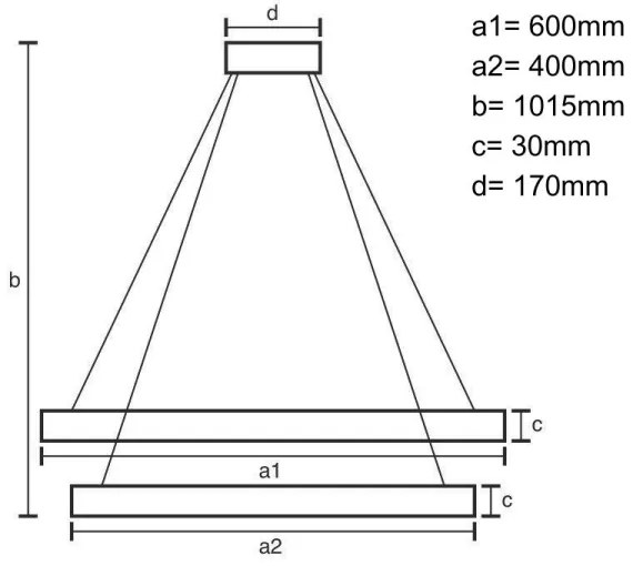 LED Stmievateľný luster na lanku LED/100W/230V 3000-6500K + diaľkové ovládanie
