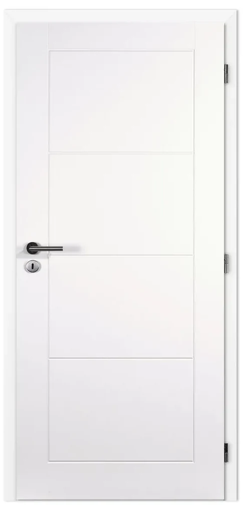 Doornite Dakota Interiérové dvere 80 P, 846 × 1983 mm, lakované, pravé, biele, plné