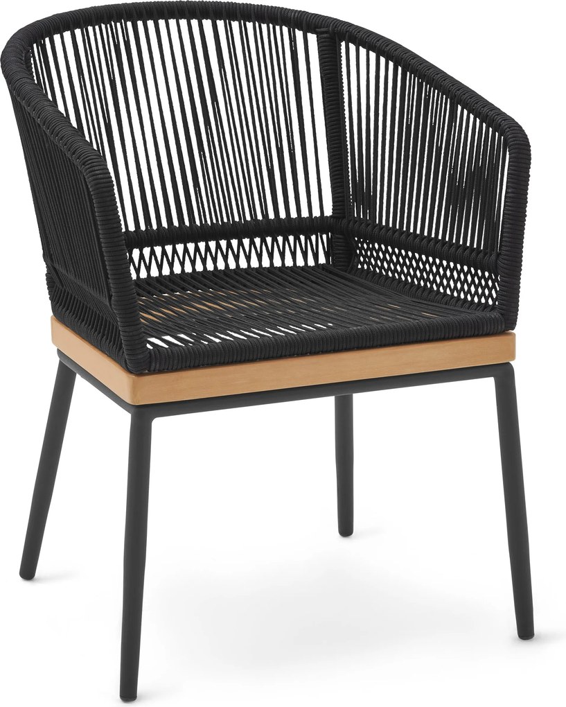 Záhradná stolička s textilným výpletom