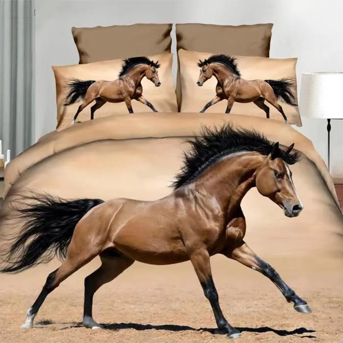 Obliečky Homa HORSE 3-dielna sada 140x200 cm