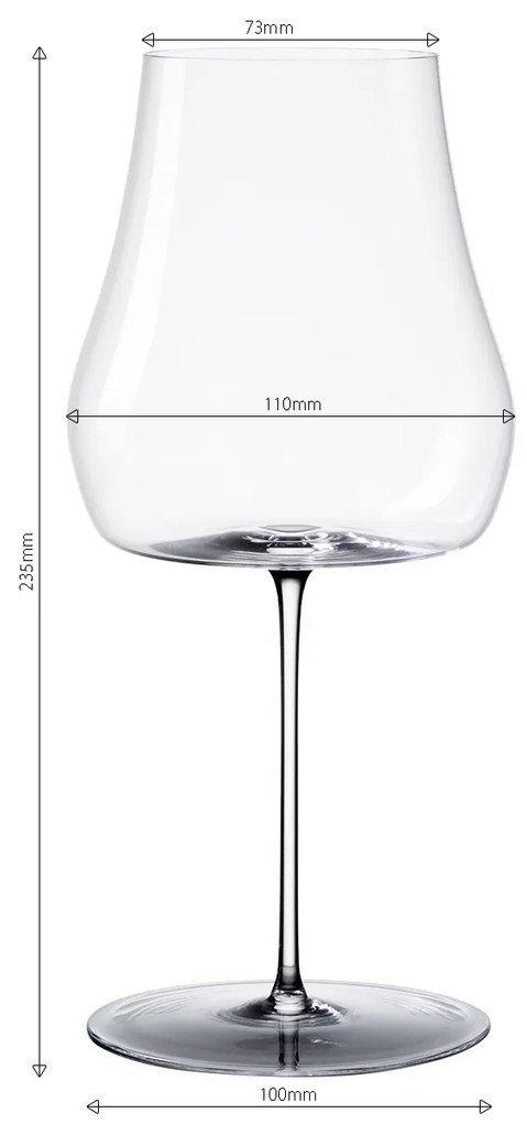 Poháre na červené víno 530 ml set 2 ks – Green Wave Platinum Line Lunasol II - 322901