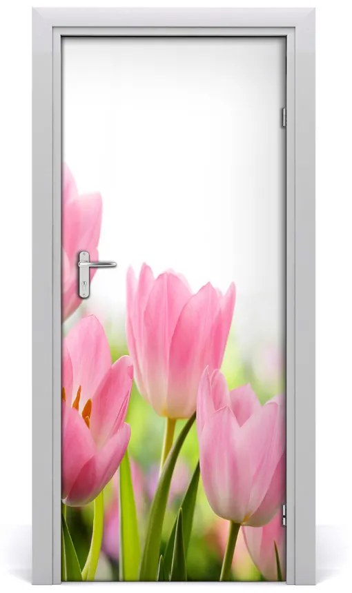 Fototapeta samolepiace ružové tulipány 75x205 cm