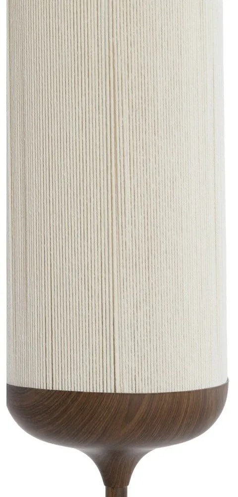 Tmavohnedá stojacia lampa s textilným tienidlom (výška 159 cm) Dania – Light &amp; Living