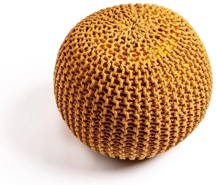 Horčicovožltý puf na sedenie Bonami Essentials Jagger