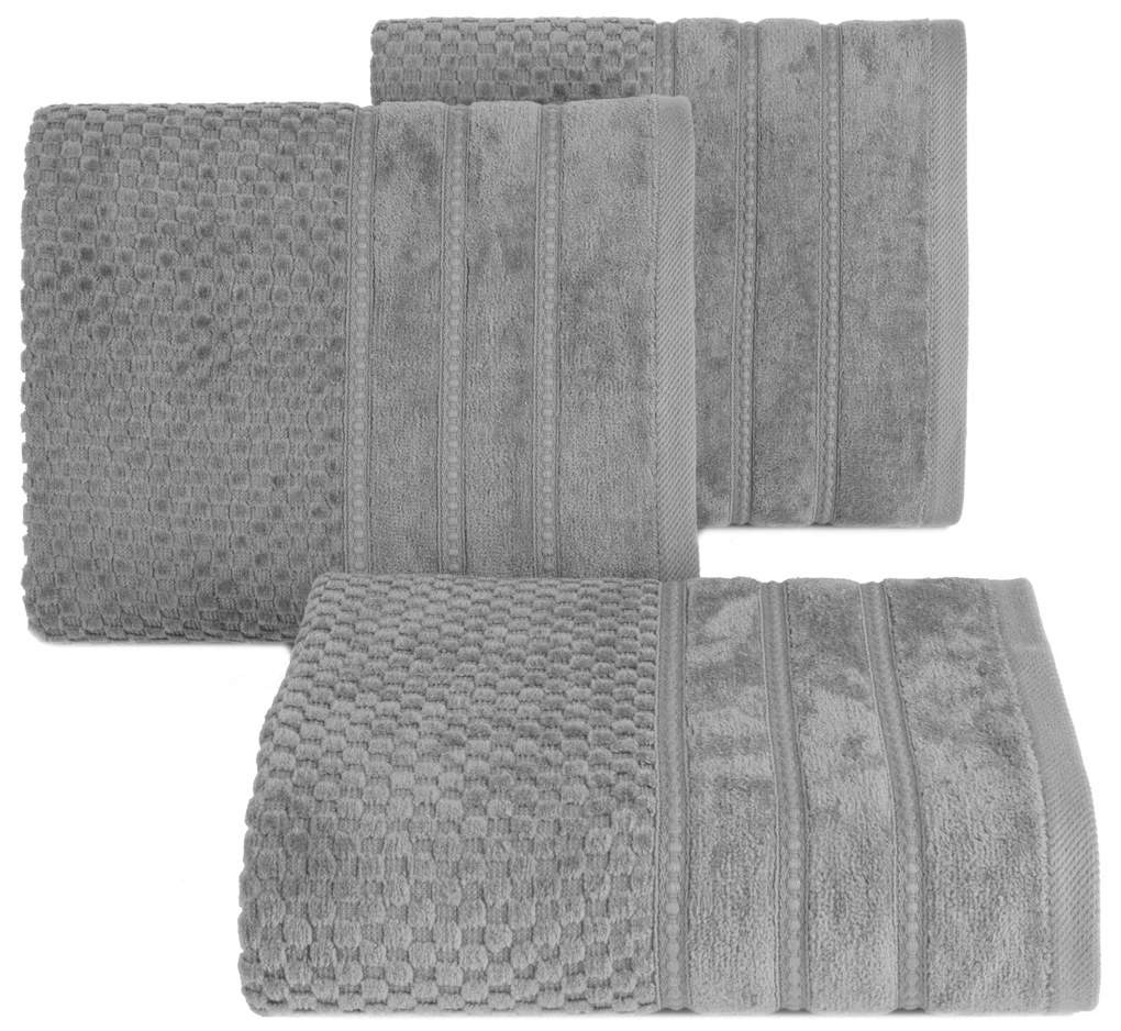 BAVLNENÝ UTERÁK ADORE SADA 6KS 30X50 CM STRIEBORNÁ