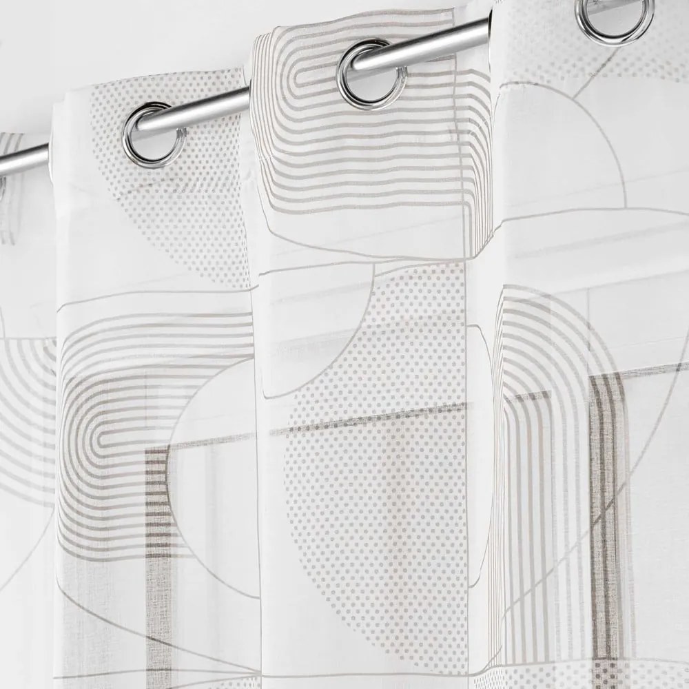 Biela voálová záclona 140x280 cm Esquisse – douceur d'intérieur