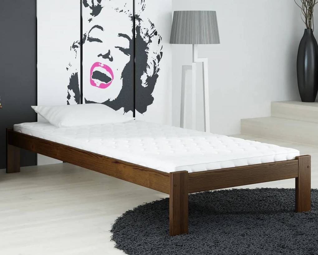 Postel ořech Anzu VitBed 90x200cm + Matrace Karatos 90x200cm | AMI Nábytok