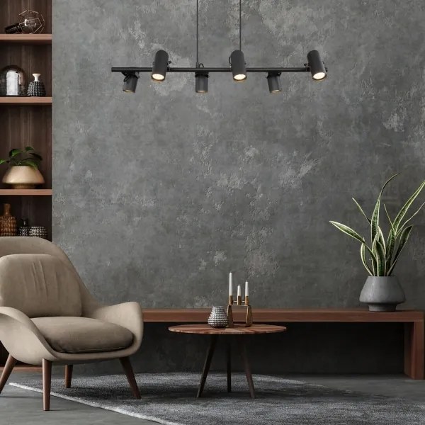 Rabalux 73045 - Luster na lanku MAXIMILIAN 6xGU10/25W/230V