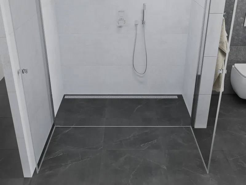 Mexen Pretoria Duo, 2-krídlové sprchové dvere do otvoru 170 cm, 6mm číre sklo, chrómový profil, 852-170-000-02-00