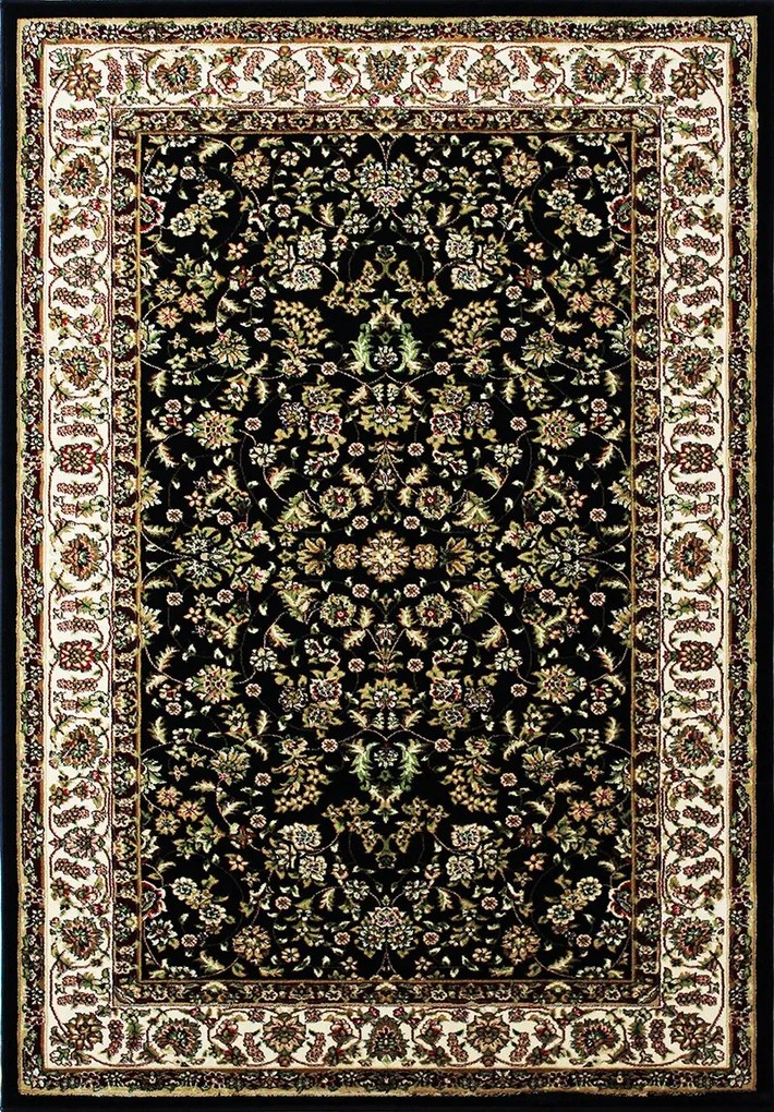 BE Koberec Anatolia 5378 BLACK – čierny obdĺžnikový Rozmer: 150x300 cm
