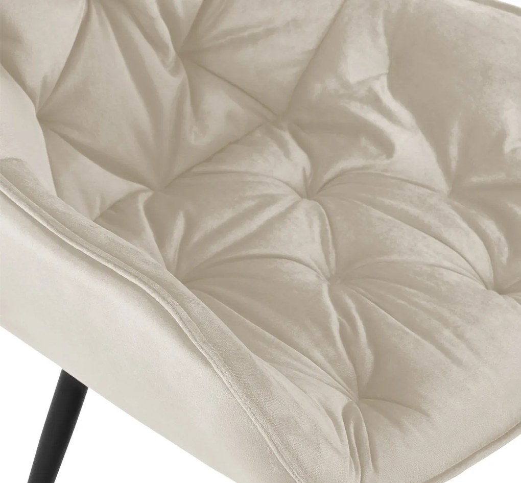 Stolička Tanna - zamat - Krémová