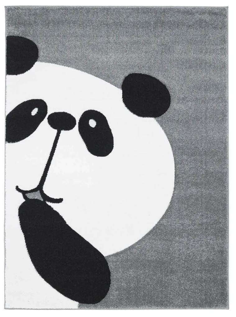 Dekorstudio Detský koberec BEAUTY sivá panda Rozmer koberca: 140x200cm