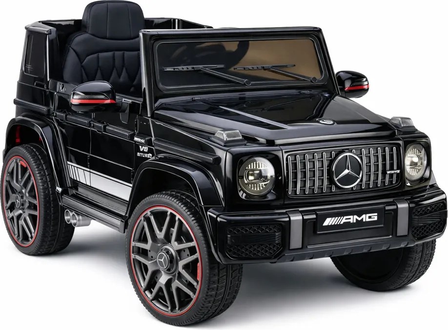 LEAN CARS Elektrické autíčko Mercedes AMG G 63 čierne lakované