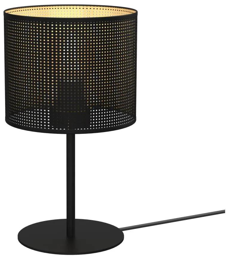 Luminex Stolná lampa LOFT SHADE 1xE27/60W/230V pr. 18 cm čierna/zlatá LU5256