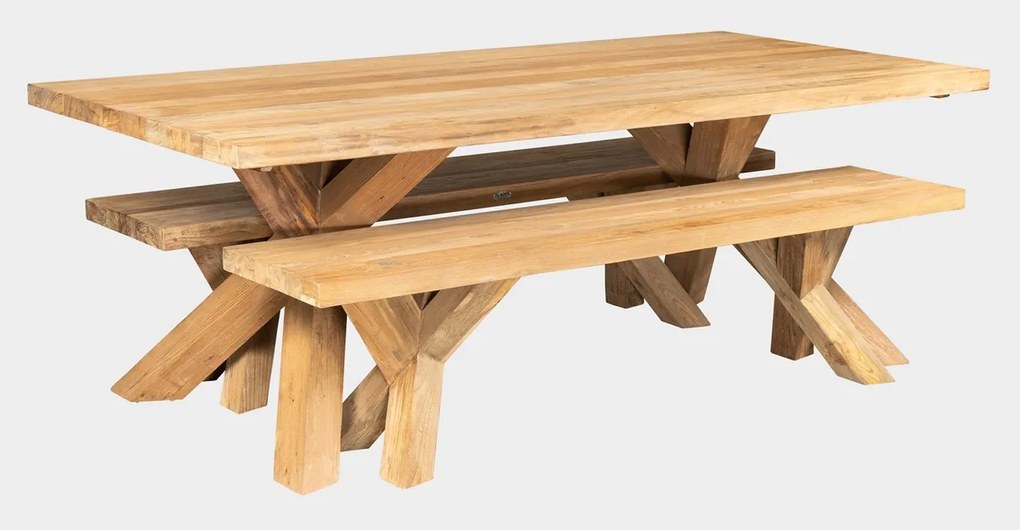 SPIDER+lavice set - zostava z teaku