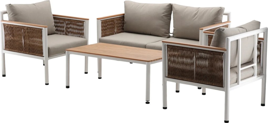 CH Hliníkový záhradný nábytok Belgrad - béžová