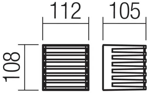 Redo 90639-LED Vonkajšie nástenné svietidlo BLAZE LED/12W/230V 3000K IP54 antracit