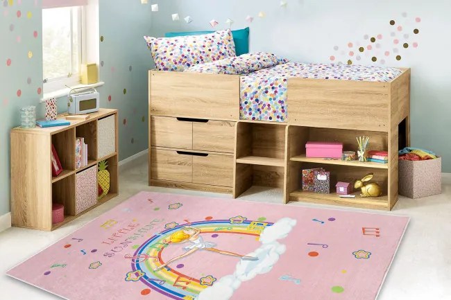 Detský koberec protišmykový BAMBINO 41870 Balerína, ružový