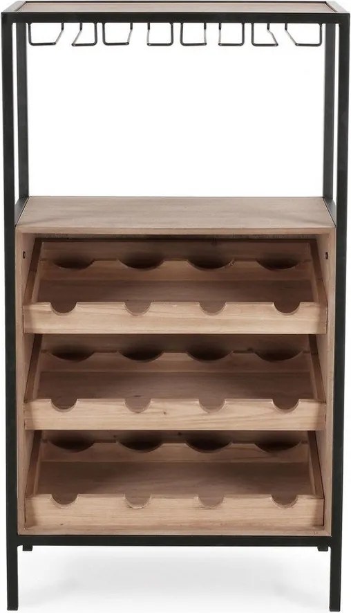 Vinotéka v prírodnej farbe počet fliaš 12, 51x91x30 cm Isaac – Yes Everyday