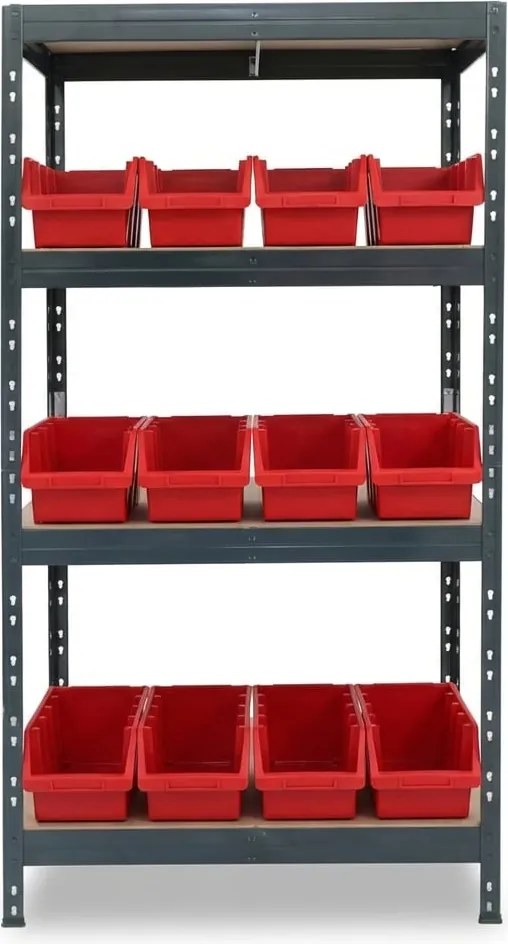 Regál s otvorenými zásobníkmi RIVET Ergobox 4