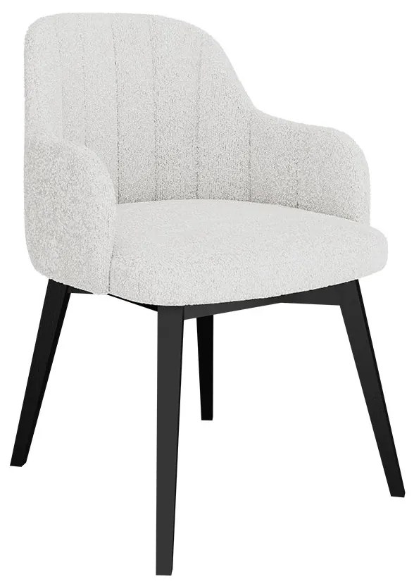 Čalúnené kreslo ST105, Dostupné poťahy: Magic Velvet 2258, Farby: čierna