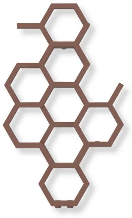 Terma Hex 821x486 vodný radiátor Bright Copper ZX