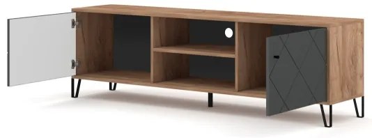 Televízny stolík SULA dub craft/čierna